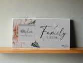 Family Is Everything Vintage Floral Dragonfly Photo Frame